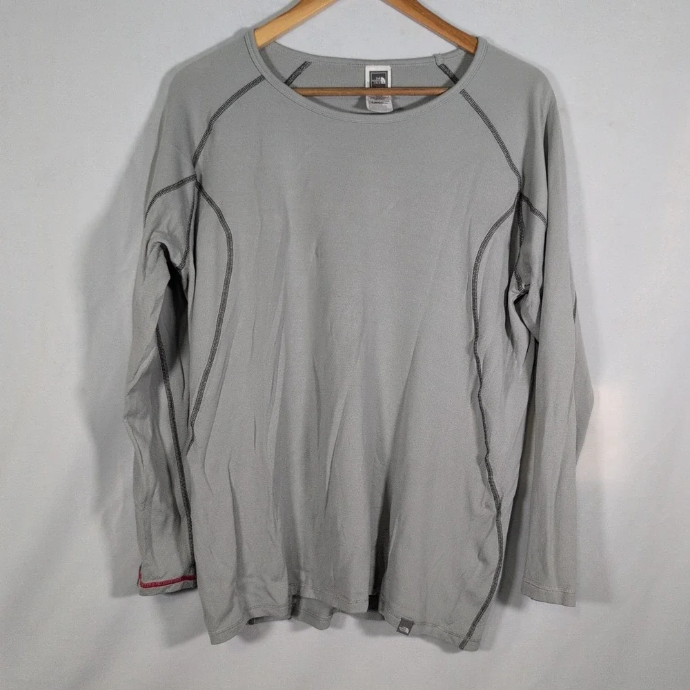 Men XL The North Face Flight Series Long Sleeve Crew Neck Grey